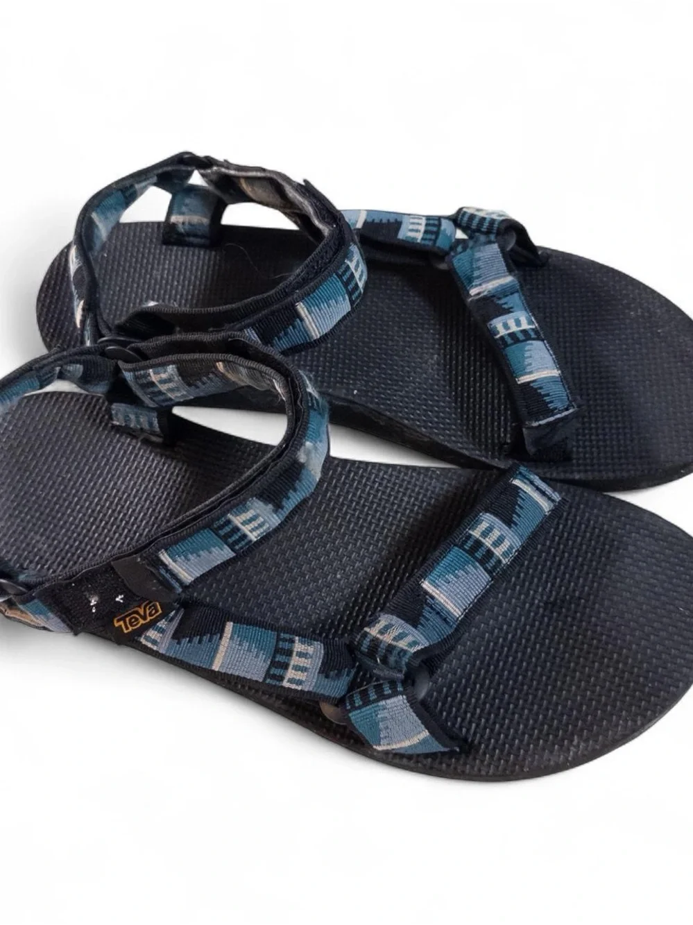 Teva Original Universal Sandals – Men’s Size 12, Blue Aztec Print